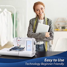 Load image into Gallery viewer, BAi Computerized Embroidery Machines,USB Port,Automatic Thread Trimming and 96 Built-in Embroidery Designs, 7" LCD ColorTouch Screen for Homeuse