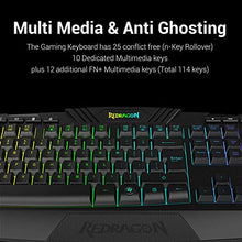 Load image into Gallery viewer, Redragon S101 Wired Gaming Keyboard and Mouse Combo RGB Backlit Gaming Keyboard with Multimedia Keys Wrist Rest and Red Backlit Gaming Mouse 3200 DPI for Windows PC Gamers (Black)