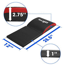 Load image into Gallery viewer, Yes4All Ab Exercise Mat with Tailbone Protecting Pad, Abdominal Wedge – Support for Abs Workout, Sit Up – Abdominal Mat Tailbone Protector (Red) (2020)