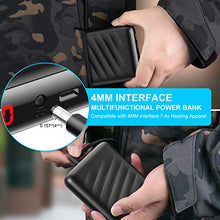 Load image into Gallery viewer, DEWBU 7.4V Power Bank with Intelligent Led Display Battery Charger for Heated Jacket Heated Vest Heated Pants Black