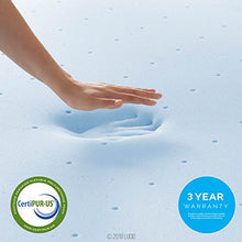 Load image into Gallery viewer, LUCID 3 Inch Gel Memory Foam Topper Zippered Enclosure Mattress Topper Cover, Twin