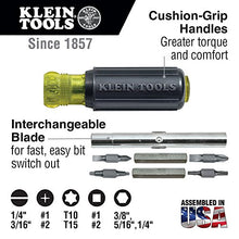 Load image into Gallery viewer, Klein Tools 32500 11-in-1 Screwdriver / Nut Driver Set, 8 Bits (Phillips, Slotted, Torx, Square), 3 Nut Driver Sizes, Cushion Grip Handle