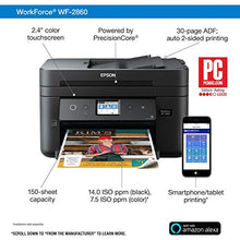 Load image into Gallery viewer, Epson Workforce WF-2860 All-in-One Wireless Color Printer with Scanner, Copier, Fax, Ethernet, Wi-Fi Direct and NFC, Amazon Dash Replenishment Ready