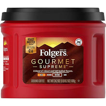 Load image into Gallery viewer, Folgers Gourmet Supreme Medium Dark Roast Ground Coffee, 24.2 Ounces