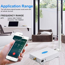 Load image into Gallery viewer, AT&T Cell Phone Signal Booster 4G LTE Band12 /17 700Mhz US Cellular T-Mobile ATT Cell Signal Booster Boost Data+Voice Mobile Signal Booster AT&T Cell Phone Signal Amplifier with Antenna Kit for Home
