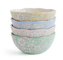 Load image into Gallery viewer, Dorotea Hand Painted Small Fruit Bowl, 5.25-Inch, Set of 4, Assorted