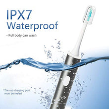 Load image into Gallery viewer, LHMZNIY-U3 Sonic Electric Toothbrush for Adults - USB Rechargeable Battery Electronic Tooth Brush with 2 Replacement Soft Brush Heads Travel Automatic Power Gum Toothbrushes Dentist Recommend