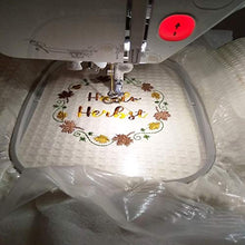 Load image into Gallery viewer, New brothread Light Weight Clear Wash Away - Water Soluble Embroidery Topping Film - 10"x10 Yd roll - Cut into Various Sizes for Machine Embroidery and Hand Sewing