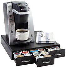 Load image into Gallery viewer, Amazon Basics Coffee Pod Storage Drawer for K-Cup Pods, 36 Pod Capacity, Black