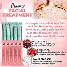 Load image into Gallery viewer, Jelly Facial Mask Peel Off Crystal Face Jelly Mask Powder Hydrating Gel Peel Off Rubber, Hyaluronic Acid Essence Sets, Diy Spa Anti-Aging Egyptian Rose Powder Natural, Facial Jelly Mask Powder, Hyaluronic Acid 10 PCS