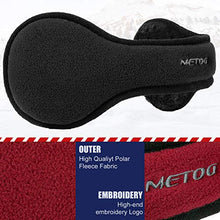 Load image into Gallery viewer, Ear Warmer By Metog Gift Box Ear muffs Foldable Polar Fleece Earmuffs Black,One Size