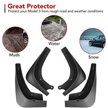 Load image into Gallery viewer, BASENOR Tesla Model 3 Mud Flaps Splash Guards Winter Vehicle Sediment Protection 2016-2023(Set of 4)