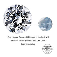 Load image into Gallery viewer, BERRICLE Rhodium Plated Sterling Silver Solitaire Anniversary Wedding Pendant Necklace Made with Swarovski Zirconia Princess Cut 1.24 CTW