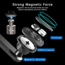 Load image into Gallery viewer, Magnetic Phone Car Mount Holder, Car Air Vent Magnetic Cell Phone Holder with Upgraded Clamp and Strong Magnets for Car Compatible with 4-6.7 Inch Smartphone and Tablets