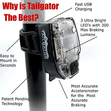 Load image into Gallery viewer, Tailgator Accelerometer Controlled Bike Brake Light | Superior Automatic Smart Brake-Sensing Technology | 5 Insanely Bright Flashing and Braking Patterns | Bicycle Rear Tail Light for Road & Mountain