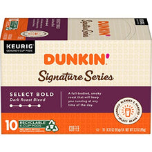 Load image into Gallery viewer, Dunkin' Signature Series Select Bold Dark Roast Coffee, 10 Keurig K-Cup Pods