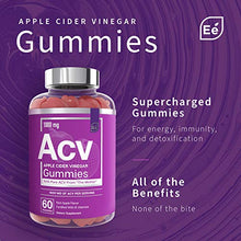 Load image into Gallery viewer, Apple Cider Vinegar Gummies from The Mother - All-Natural, Vegan ACV with Folic Acid and Vitamin B6 & B12 | by Essential Elements - 60 Count