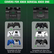Load image into Gallery viewer, Controller Charger Station for Xbox with 2x1800mAh Rechargeable Battery Packs for Xbox Series X/S|Xbox One/X/S/Elite Controller, Fast Charging Dock Station for Xbox 1 Controller with 4 Battery Covers