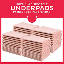 Load image into Gallery viewer, Premium Disposable Underpads 30”x36” (Packed 4x25 Case) Ultra Absorbent Chux Incontinence Bed Pads, Pet Training Pads X-Large 100/Case