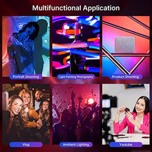 Load image into Gallery viewer, ULANZI VL49 RGB Video Lights, LED Camera Light 360° Full Color Portable Photography Lighting w 3 Cold Shoe, 2000mAh Rechargeable CRI 95+ 2500-9000K Dimmable Panel Lamp Support Magnetic Attraction