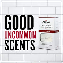 Load image into Gallery viewer, Cremo Bourbon & Oak Travel Friendly Solid Cologne, A Sophisticated Blend of Distiller’s Spice, Fine Bourbon and White Oak.45 Oz