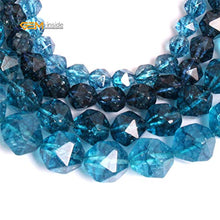 Load image into Gallery viewer, GEM-Inside 6mm Kyanite Gemstone Loose Beads Faceted Dyed Blue Cambay Crystal Energy Stone Power for Jewelry Making 15"