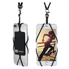 Load image into Gallery viewer, Gear Beast Universal Cell Phone Lanyard Compatible with iPhone, Galaxy & Most Smartphones Includes Phone Case Holder with Card Pocket, Silicone Neck Strap
