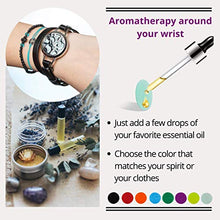 Load image into Gallery viewer, EMF Protection Bracelet with Aromatherapy Essential Oil Diffuser- Bracelets For Women - (2 in 1) Unique Anti EMF Shield for Cell Phone, Laptop for a Modern Woman who Also Loves Essential Oil Bracelets