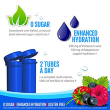 Load image into Gallery viewer, Zipfizz Healthy Energy Drink Mix, Hydration with B12 & Multi Vitamins, Blue, Blueberry Raspberry, 0.38 Oz, Pack of 20