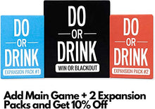 Load image into Gallery viewer, Do or Drink - Party Card Game - for College, Camping, 21st Birthday, Parties - Funny for Men & Women