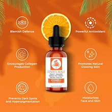 Load image into Gallery viewer, OZNaturals Vitamin C Serum For Face with Hyaluronic Acid - Anti Aging Serum & Hyperpigmentation Treatment With Pure Vitamin E Oil and Rosehip Oil - All Natural Antioxidant Facial and Skin Serum For A Brighter, Even Skin Tone - 1 Fl Oz