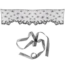 Load image into Gallery viewer, Vlovelife 20 x 60 inch Halloween Lamp Shade Lampshades Cover Topper Scarf Spider Web Black Lace Ribbon Decoration