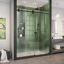 Load image into Gallery viewer, DreamLine Enigma-XO 56-60 in. W x 76 in. H Fully Frameless Sliding Shower Door in Oil Rubbed Bronze, SHDR-61607620-06