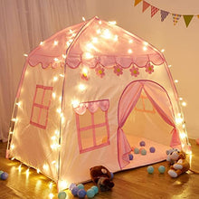 Load image into Gallery viewer, TTLOJ Kids Play Tent and Rectangle Kids Rug Set, Pink Girls Tent, Pink mat