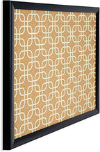Load image into Gallery viewer, U Brands Cork Bulletin Board, 16 x 20 Inches, Black Wood Frame, Fashion Design Print (305U00-01)
