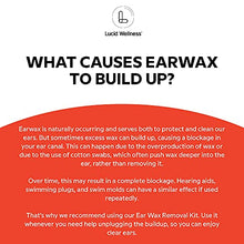 Load image into Gallery viewer, Lucid Wellness: Ear Wax Removal Kit With 6.5% Urea Hydrogen Peroxide Drops (0.5oz) - Ear Wax Drops for Adults, Ear Cleaner Foaming Formula and Bulb Syringe Ear Wax Removal Tool - Ear Cleaning Supplies