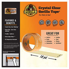 Load image into Gallery viewer, Gorilla Crystal Clear Repair Duct Tape, 1.88” x 18 yd, Clear, (Pack of 1)