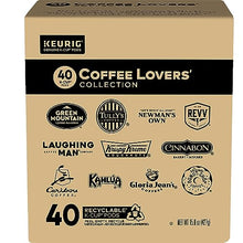Load image into Gallery viewer, Keurig Coffee Lovers' Collection Sampler Pack, Single-Serve K-Cup Pods, Compatible with all Keurig 1.0/Classic, 2.0 and K-Café Coffee Makers, Variety Pack, 40 Count