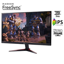 Load image into Gallery viewer, Acer Nitro VG220Q bmiix 21.5" Full HD (1920 x 1080) Zero Frame IPS Gaming Monitor with AMD Radeon FREESYNC Technology - 1ms VRB | 75Hz Refresh (2 x HDMI Ports & 1 x VGA),Black