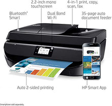 Load image into Gallery viewer, HP OfficeJet 5255 Wireless All-in-One Printer, HP Instant Ink, Works with Alexa (M2U75A), Black