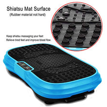 Load image into Gallery viewer, MUCHOO Vibration Plate Fitness Machine Whole Body Workout Platform Machine w/Loop Bands Body Slimmer Weight Loss and Home Training & Exercise Blue