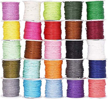 Load image into Gallery viewer, Mandala Crafts 1mm 109 Yards Jewelry Making Beading Crafting Macramé Waxed Cotton Cord Thread (Lilac)