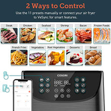 Load image into Gallery viewer, COSORI Smart WiFi Air Fryer 5.8QT(100 Recipes), Digital Touchscreen with 11 Cooking Presets for Air Frying, Roasting & Keep Warm ,Preheat & Shake Remind, Works with Alexa & Google Assistant,1700W