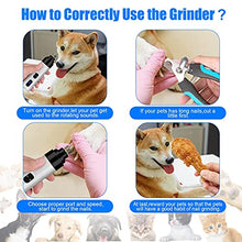 Load image into Gallery viewer, ATESON Dog Nail Grinder and Clippers with Safety Guard, Rechargeable Pet Nail Trimmers with Quite Low Noise for Large Medium Small Dogs and Cats, Pet Claw Grinder Clipper File