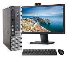 Load image into Gallery viewer, Dell OptiPlex 7010 USFF Computer Desktop PC, Intel i5 3.2GHz, 8GB Ram, 120GB SSD Drive, WiFi & Bluetooth, Wireless Keyboard and Mouse, 24 Inch FHD Monitor, Webcam, Windows 10 (Renewed)
