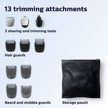 Load image into Gallery viewer, Philips Norelco Multigroomer All-in-One Trimmer Series 3000, 13 Piece Mens Grooming Kit, for Beard, Face, Nose, and Ear Hair Trimmer and Hair Clipper, NO Blade Oil Needed, MG3750/60