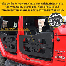 Load image into Gallery viewer, JROAD Jeep wrangler JL Gladiator summer tubular half doors Fit for 2018-2023 Jeep Wrangler JL Unlimited | Gladiator JT 4-Door Soldier pattern Front & Rear Tube Doors Without Side View Mirror Door