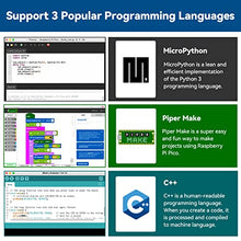 Load image into Gallery viewer, SunFounder Raspberry Pi Pico Starter Kit with 40 Projects Online Tutorials, MicroPython C Piper Make Code, One-Stop Learning Electronics and Programming for Raspberry Pi Arduino Beginners & Experts