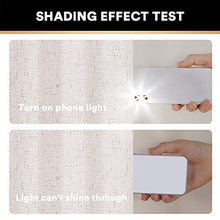 Load image into Gallery viewer, 100% Blackout Linen Look Patio Door Curtain 84 Inches Long Extra Wide Thermal Insulated Grommet Curtain Drapes for Living Room / Sliding Glass Door, Primitive Winow Treatment Decoration, Ivory