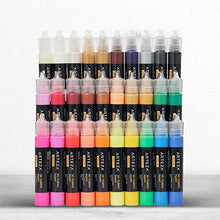 Load image into Gallery viewer, Arteza 3D Fabric Paint, Set of 30, Metallic & Glitter Colors, 1oz Tubes, Glow-in-The-Dark & Vibrant Shades, Textile Paint for Clothing, Accessories, Ceramic & Glass